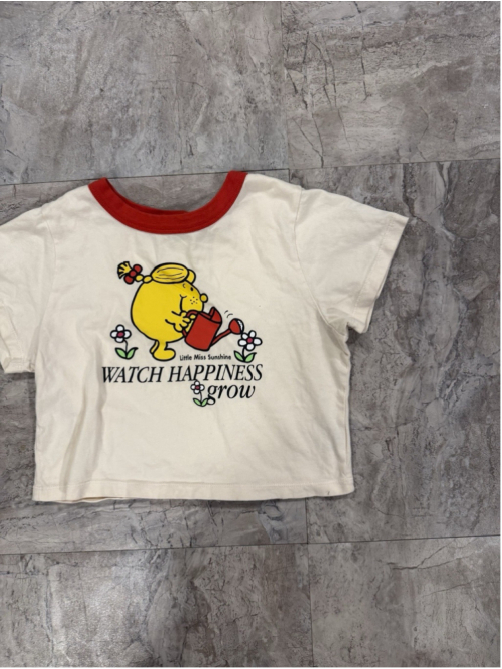 PAC Sun Little Miss Watch Happiness Grow Cropped Tee Size Large Samii Ryan